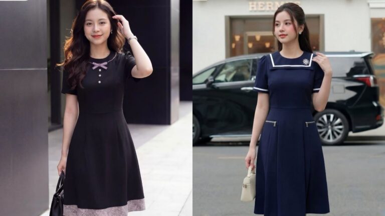Mẫu đầm công sở cho giáo viên chỉn chu và trang nhã hình ảnh
