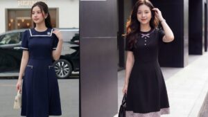 Mẫu đầm công sở cho giáo viên chỉn chu và trang nhã hình ảnh