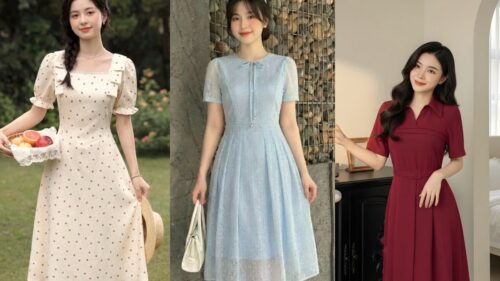 Người Thấp Béo Trung Niên Mặc Đầm Dáng Dài Sao Cho Gọn Gàng? hình ảnh