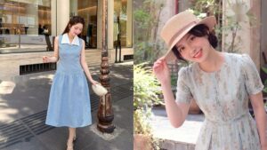 Mẫu Đầm Thiết Kế Tay Lỡ Che Bắp Tay Thô Đi Làm Mùa Thu Tinh Tế hình ảnh