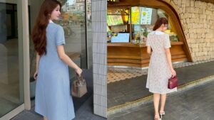 Mẫu Đầm Voan Đính Kim Tuyến Dáng Dài Sang Trọng Tiệc Tối U35 hình ảnh