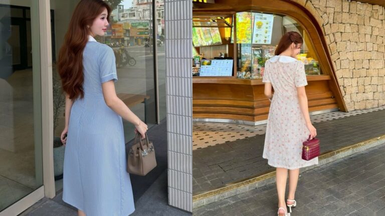 Mẫu Đầm Voan Đính Kim Tuyến Dáng Dài Sang Trọng Tiệc Tối U35 hình ảnh