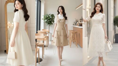 Váy Xòe Nàng Thơ Đi Tiệc Ngoài Trời Tháng 10 Cho Tuổi 28 hình ảnh