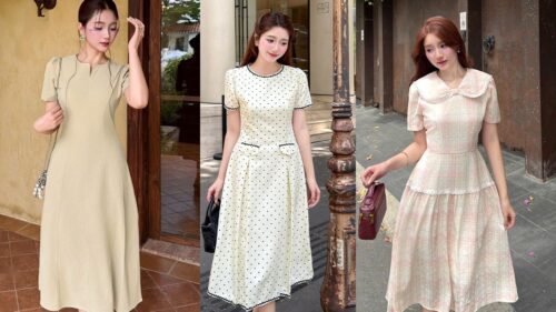Đầm Thiết Kế Cổ V Dáng Chữ A Hợp Dáng Người Việt Nào? 5 Vóc Dáng Chuẩn hình ảnh
