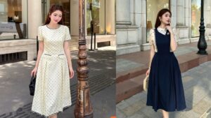 Phụ Nữ 45 Tuổi Nên Mặc Đầm Thiết Kế Màu Gì Tiệc 20/10? hình ảnh