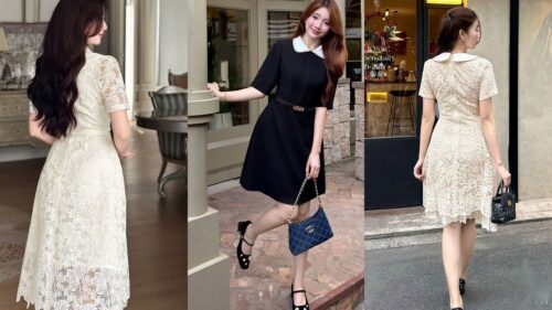 Bí quyết chọn đầm dự tiệc đơn giản sang trọng tôn dáng quý cô hình ảnh