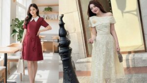 Nữ 50 tuổi béo bụng nên chọn đầm dự tiệc thiết kế nào tôn dáng? hình ảnh