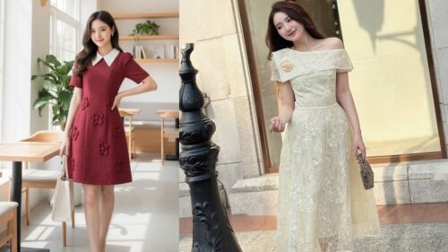 Nữ 50 tuổi béo bụng nên chọn đầm dự tiệc thiết kế nào tôn dáng? hình ảnh