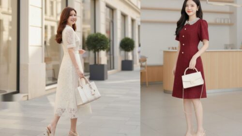 Top đầm thiết kế đi tiệc sang trọng dưới 2 triệu cho tuổi 40 hình ảnh