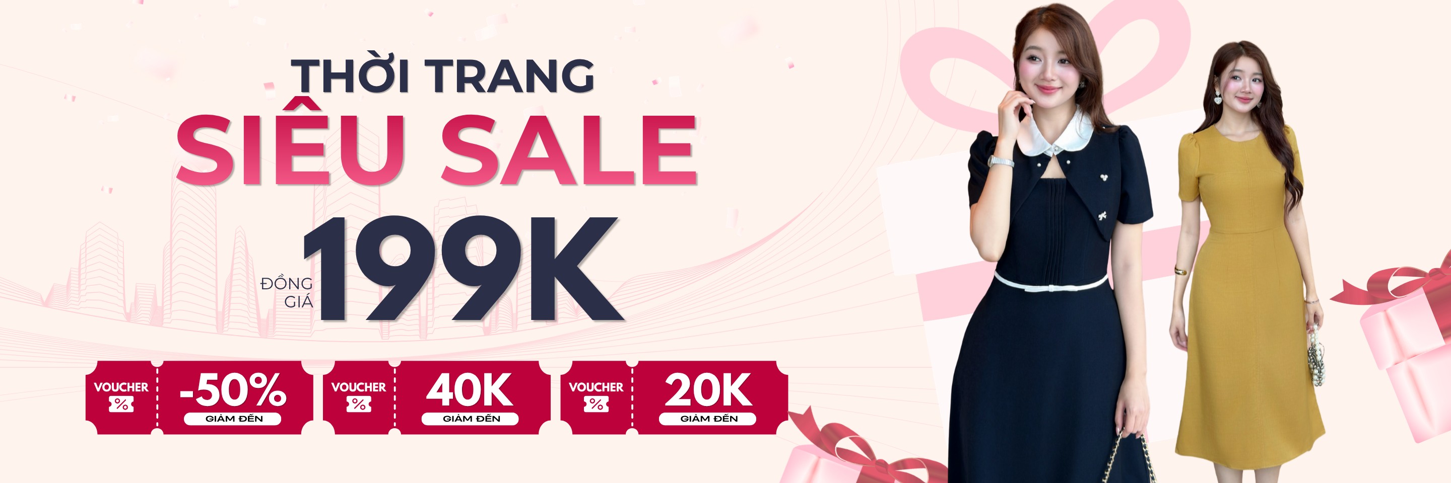 Thời Trang Siêu Sale BEMINE – Đồng Giá Đầm Công Sở 199K