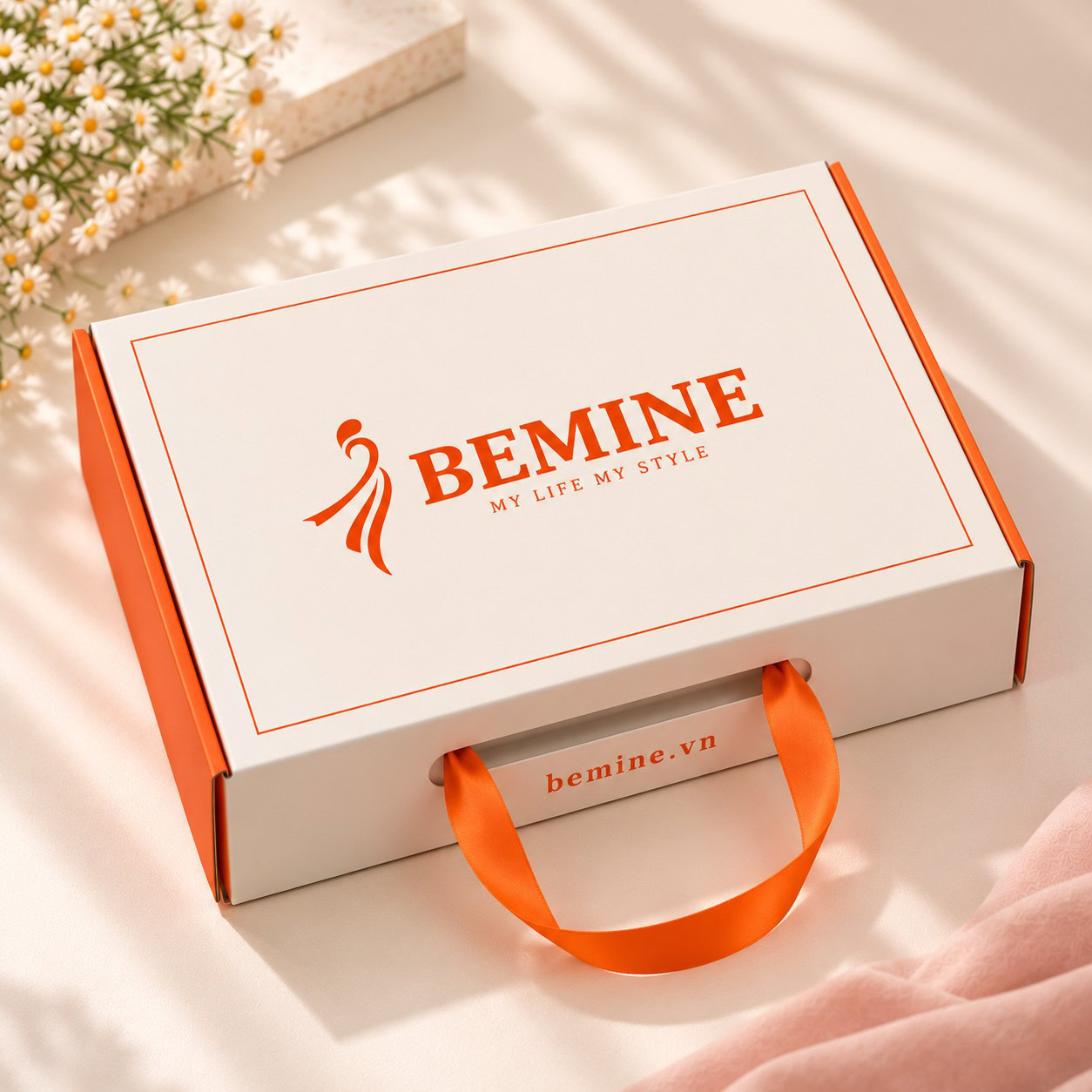 Cấu trúc nắp gài chắc chắn của hộp gói quà H1 BEMINE