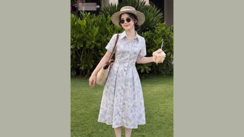 Đầm Ren Trắng Dáng Xòe Đi Cưới Tháng 10 Cho Nữ 30 Tuổi hình ảnh