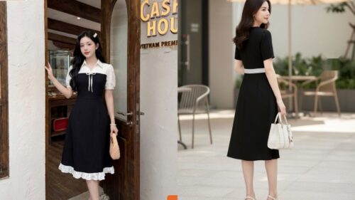 Mẫu Đầm Đen Ôm Body Sang Trọng Khéo Tôn Dáng Cho Quý Cô hình ảnh