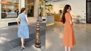 Đầm Lụa Tơ Tằm Nha Xá: Nét Sang Trọng Trong Thiết Kế Mới BEMINE hình ảnh