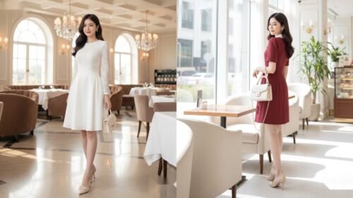 Bắp Tay To Hông To Nên Mặc Đầm Ren Dáng Nào Đi Tiệc Sang Trọng Tôn Dáng? hình ảnh