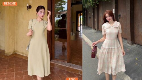 Đầm Thiết Kế Cổ V Dáng Chữ A Hợp Dáng Người Việt Nào? 5 Vóc Dáng Chuẩn hình ảnh