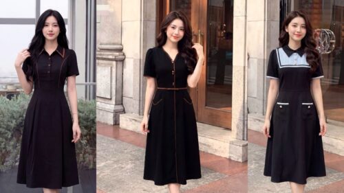 Cách Phối Đầm Đen Ren Sang Trọng Cho Các Buổi Tiệc Tối hình ảnh