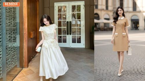 Nữ 50 tuổi béo bụng nên chọn đầm dự tiệc thiết kế nào tôn dáng? hình ảnh