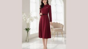 Mẹ Bỉm Sau Sinh Bụng Toàn Mỡ Mặc Đầm Đỏ Dáng Nào Đi Cưới Đẹp? hình ảnh