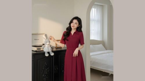 Mẹ Bỉm Sau Sinh Bụng Toàn Mỡ Mặc Đầm Đỏ Dáng Nào Đi Cưới Đẹp? hình ảnh